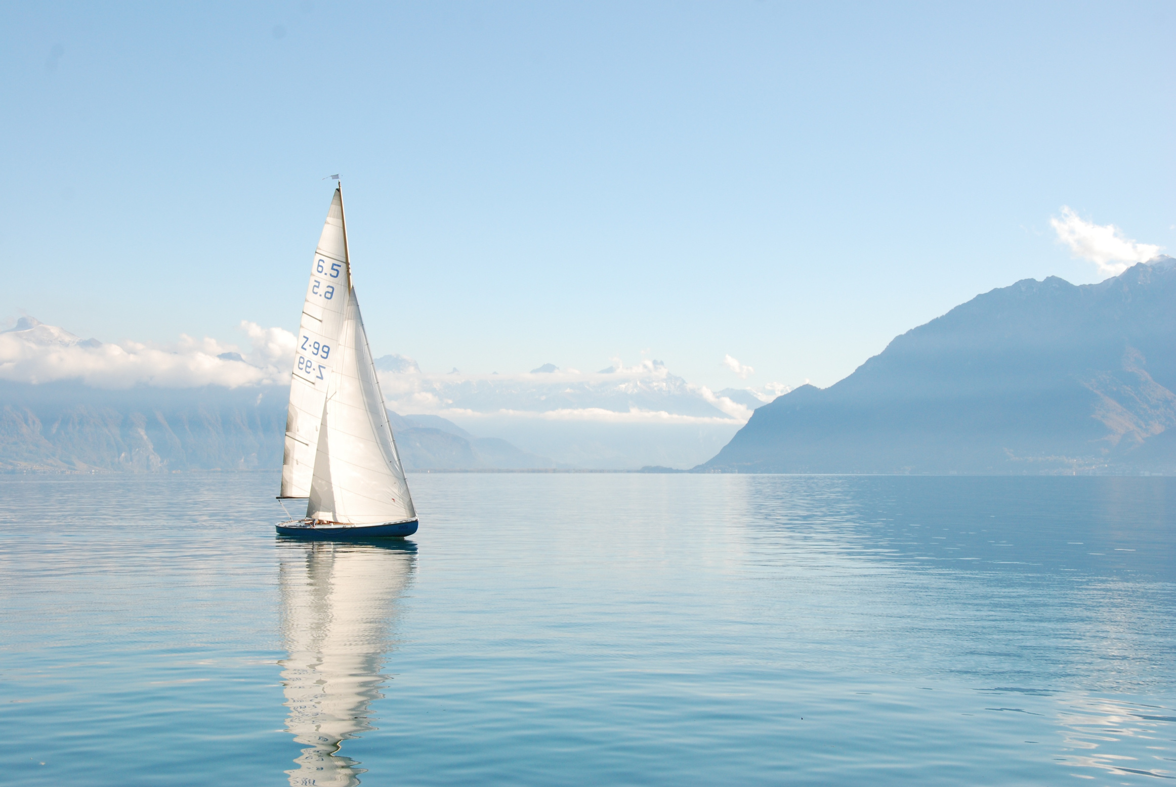 Sailing Vessel in a Lake